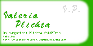 valeria plichta business card